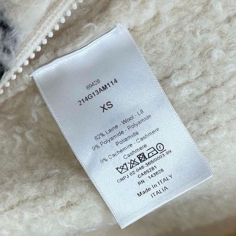 Dior Dior Hooded Lambswool Jacket with Logo Size XS / US 0-2 / IT 36-38 - 6 Thumbnail