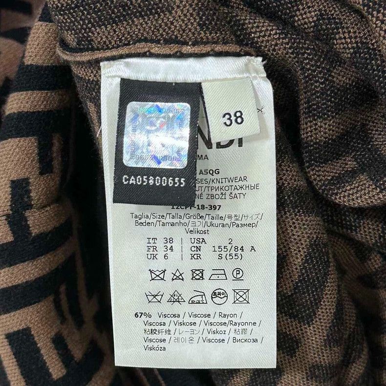Fendi FENDI Printed Knit Dress in Excellent Condition Size M / US 6-8 / IT 42-44 - 5 Thumbnail