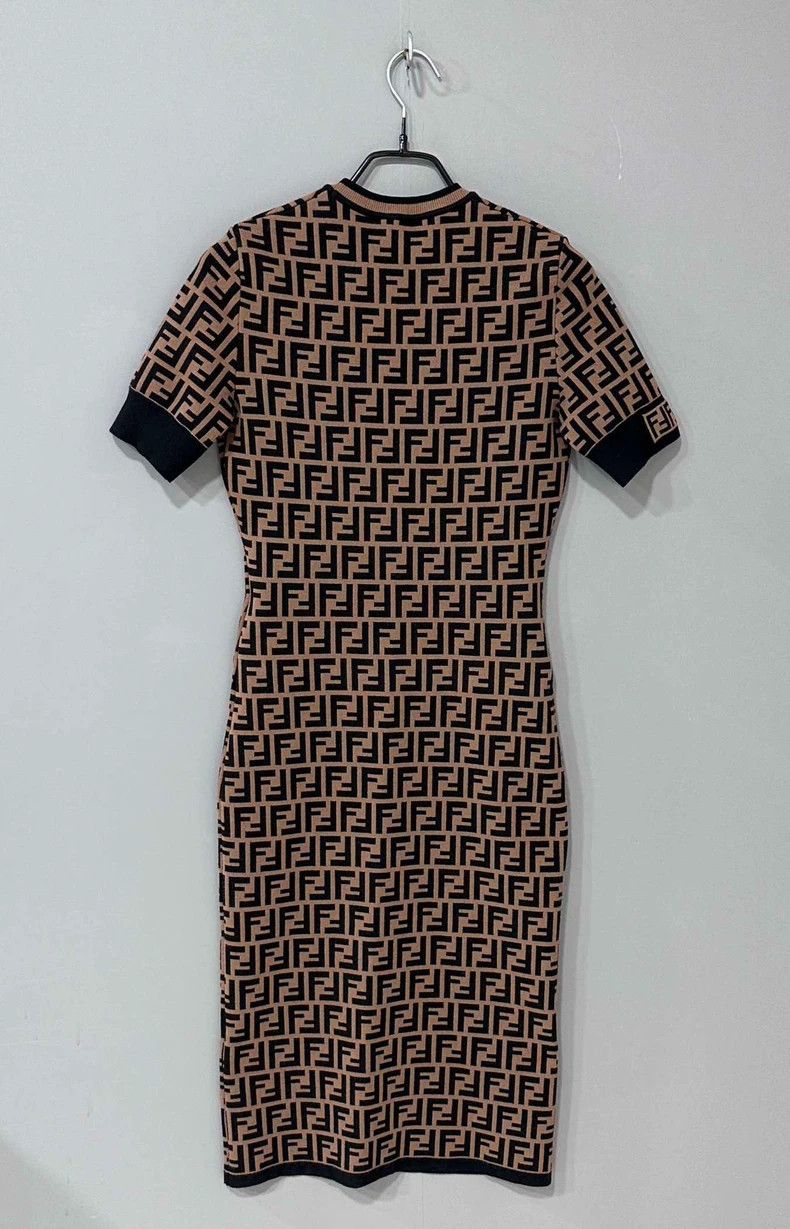 Fendi FENDI Printed Knit Dress in Excellent Condition Size M / US 6-8 / IT 42-44 - 3 Thumbnail