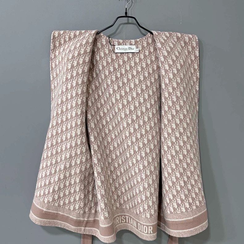 Dior Pink Printed Bathrobe Coat by Dior Size L / US 10 / IT 46 - 3 Thumbnail