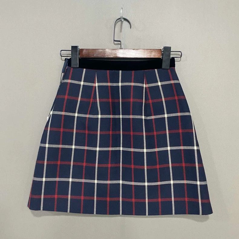 Miu Miu MIUMIU Plaid Patchwork Skirt Size 36" / US 14 / IT 50 - 3 Thumbnail