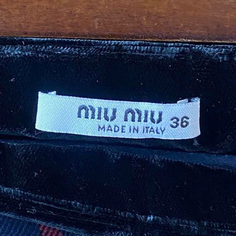 Miu Miu MIUMIU Plaid Patchwork Skirt Size 36" / US 14 / IT 50 - 4 Thumbnail