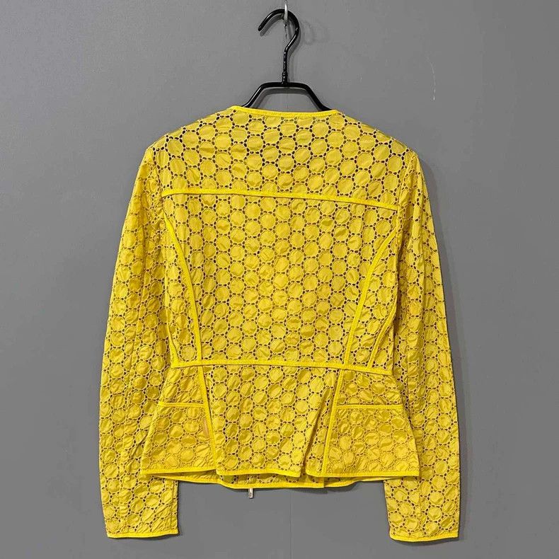 Moncler Yellow Polka Dot Design Top by Moncler Size XXS / US 00 / IT 34 - 3 Thumbnail