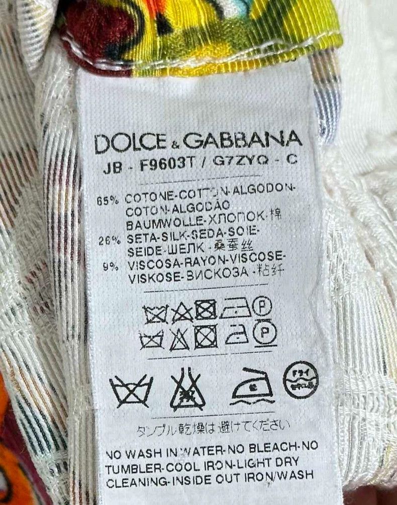 Dolce & Gabbana Embroidered Floral Short Sleeve Sweatshirt Size S / US 4 / IT 40 - 6 Thumbnail