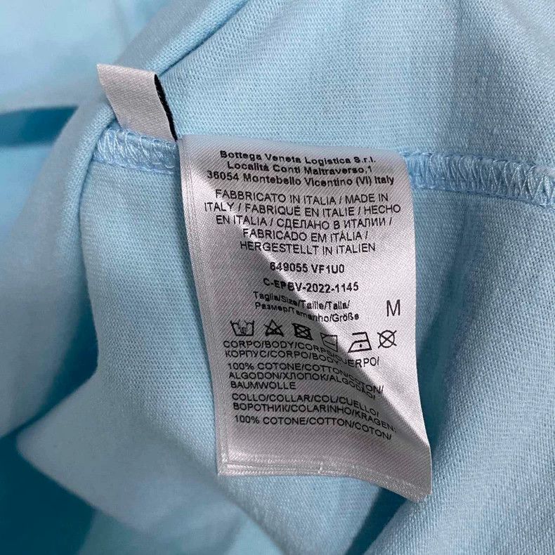 Bottega Veneta Classic Sky Blue Short Sleeve Bottega Veneta Tee Size M / US 6-8 / IT 42-44 - 6 Thumbnail