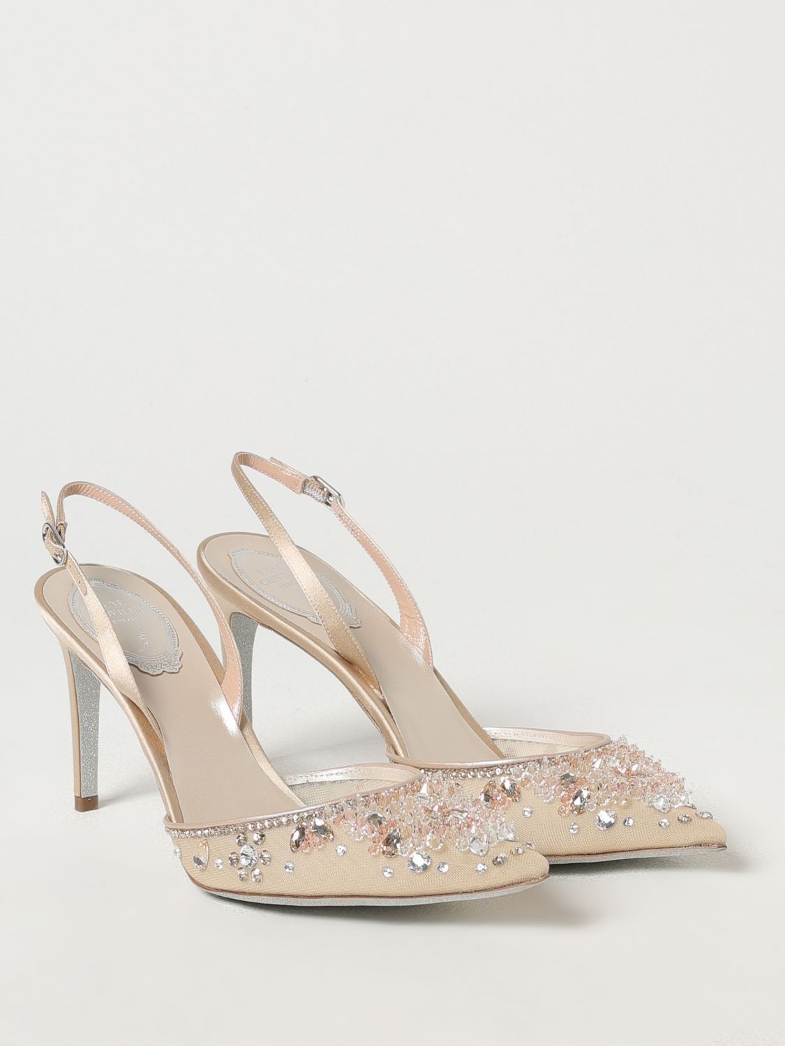 Rene Caovilla Rene Caovilla Pumps Woman Champagne Size US 7.5 / IT 37.5 - 2 Thumbnail