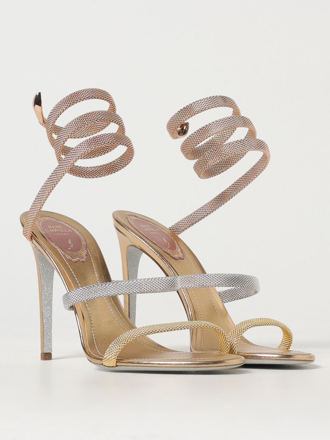 Rene Caovilla Rene Caovilla Heeled Sandals Woman Gold Size US 6.5 / IT 36.5 - 2 Thumbnail