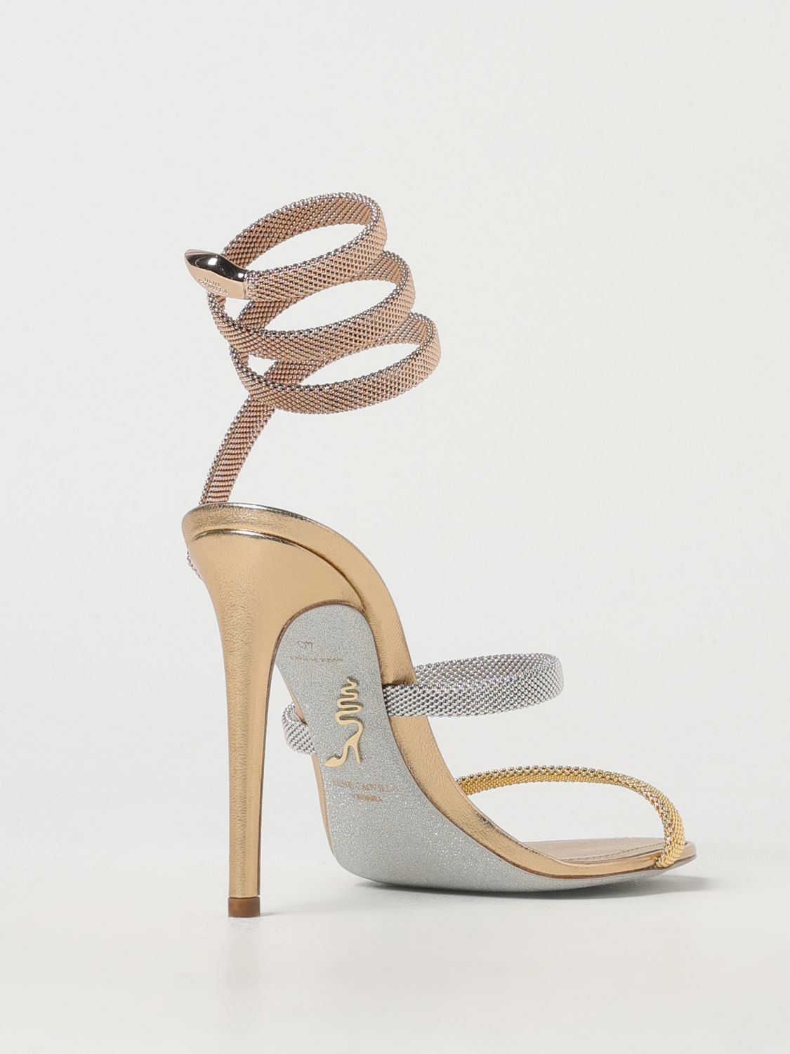 Rene Caovilla Rene Caovilla Heeled Sandals Woman Gold Size US 6.5 / IT 36.5 - 3 Thumbnail