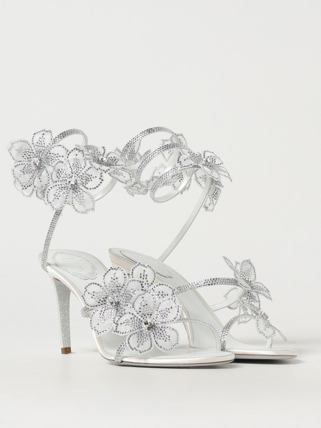 Rene Caovilla Rene Caovilla Heeled Sandals Woman Ivory Size US 11 / IT 41 - 2 Thumbnail