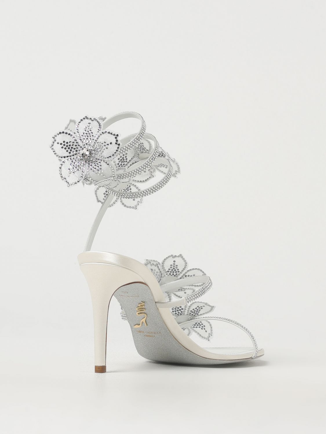 Rene Caovilla Rene Caovilla Heeled Sandals Woman Ivory Size US 11 / IT 41 - 3 Thumbnail
