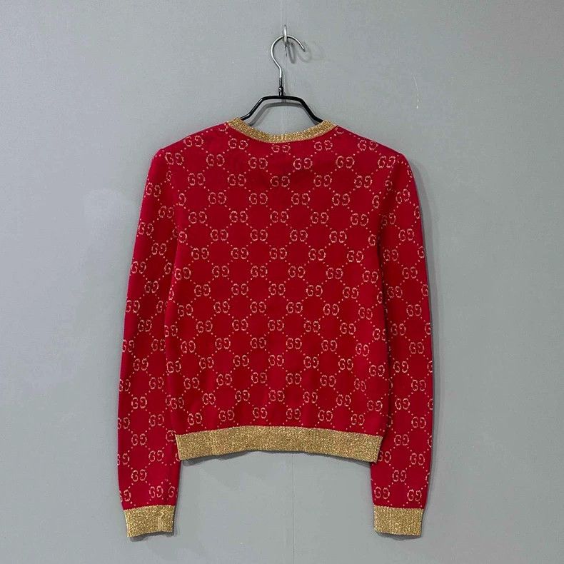 Gucci Red Knit Long Sleeve Gucci Sweater Size XS / US 0-2 / IT 36-38 - 3 Thumbnail