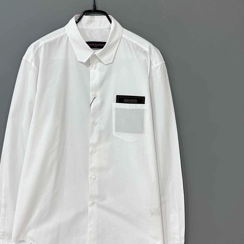 Louis Vuitton Louis Vuitton White Long Sleeve Shirt Size M / US 6-8 / IT 42-44 - 2 Thumbnail