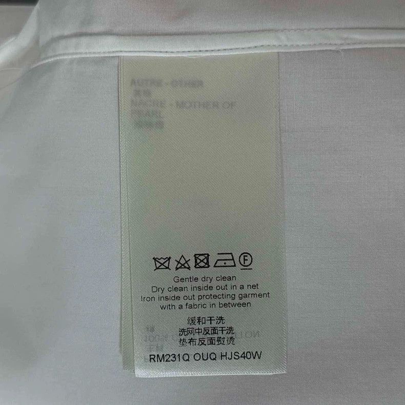 Louis Vuitton Louis Vuitton White Long Sleeve Shirt Size M / US 6-8 / IT 42-44 - 6 Thumbnail