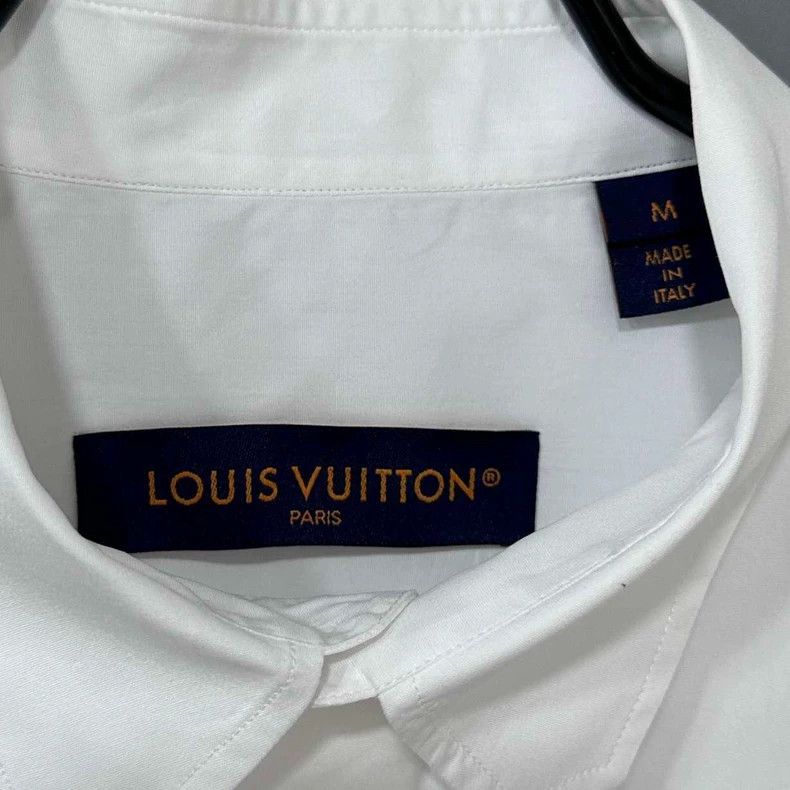 Louis Vuitton Louis Vuitton White Long Sleeve Shirt Size M / US 6-8 / IT 42-44 - 5 Thumbnail