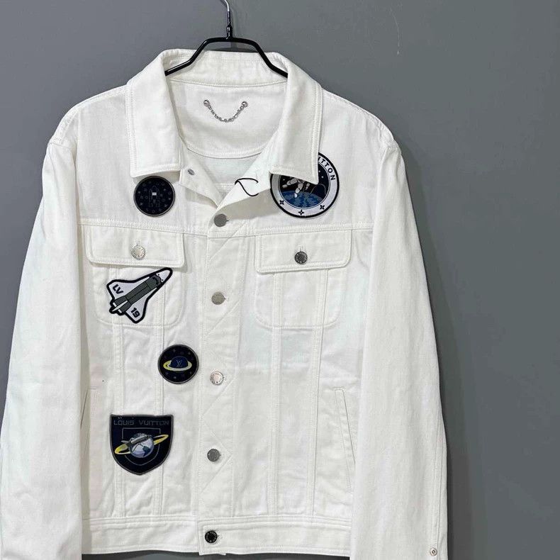 Louis Vuitton Custom Denim Jacket with Astronaut Patches Size XL / US 12-14 / IT 48-50 - 2 Thumbnail