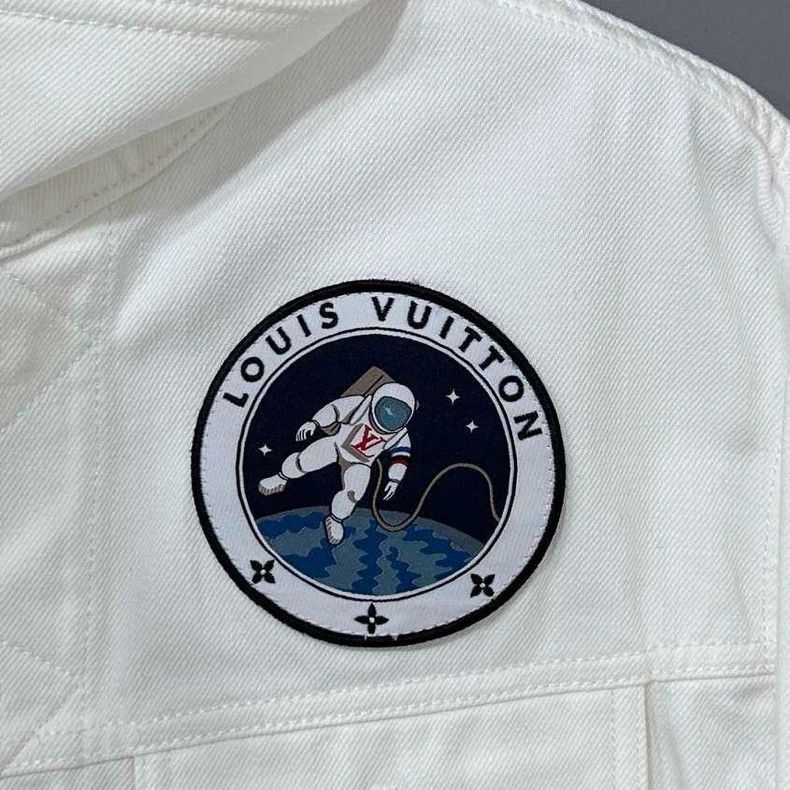 Louis Vuitton Custom Denim Jacket with Astronaut Patches Size XL / US 12-14 / IT 48-50 - 5 Thumbnail