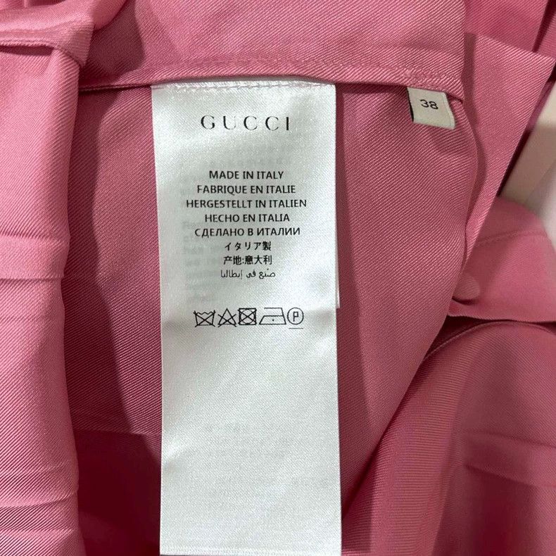 Gucci Pink Ruffled Blouse by Gucci Size S / US 4 / IT 40 - 5 Thumbnail