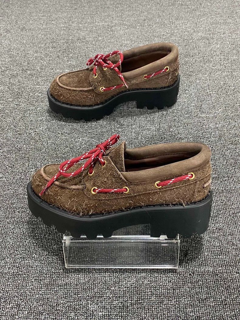 Prada New Brown Suede Loafers by MIUMIU Size US 7 / IT 37 - 2 Thumbnail
