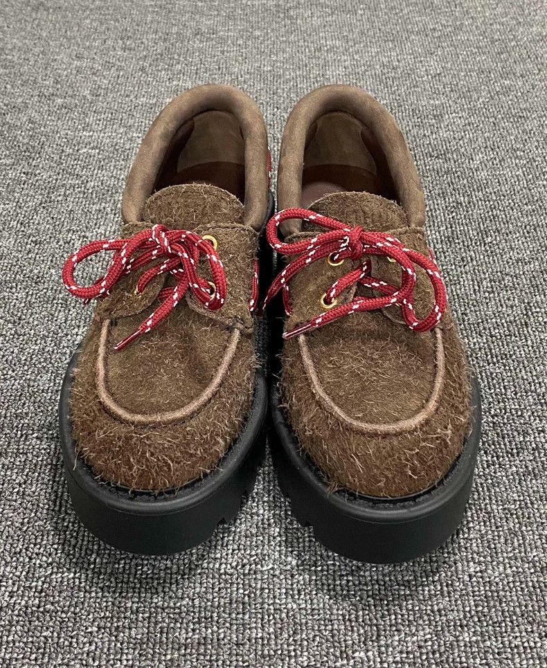 Prada New Brown Suede Loafers by MIUMIU Size US 7 / IT 37 - 4 Thumbnail