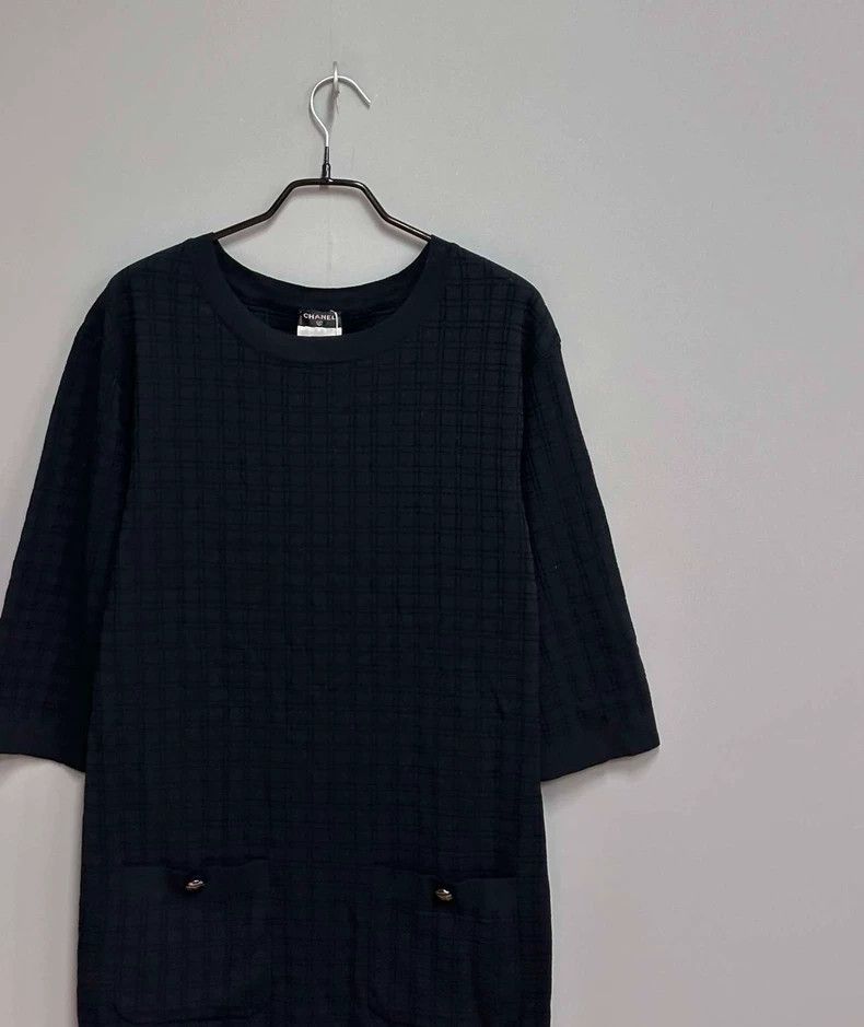 Chanel Black Chanel Dress Size 36 with Pockets Size S / US 4 / IT 40 - 2 Thumbnail