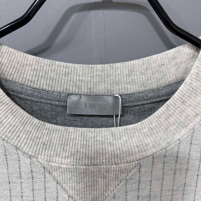 Dior Dior Embroidered Striped Short Sleeve Tee Size M / US 6-8 / IT 42-44 - 5 Thumbnail