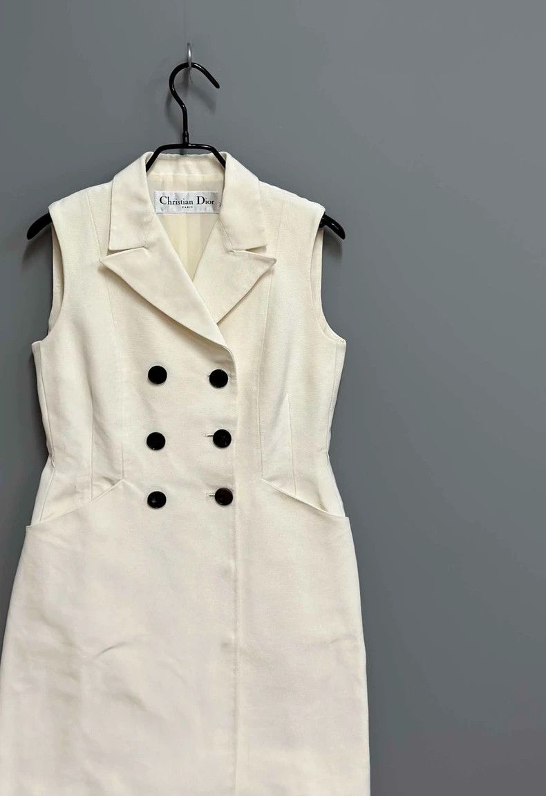 Dior Dior Sleeveless Double-Breasted Dress Size S / US 4 / IT 40 - 2 Thumbnail