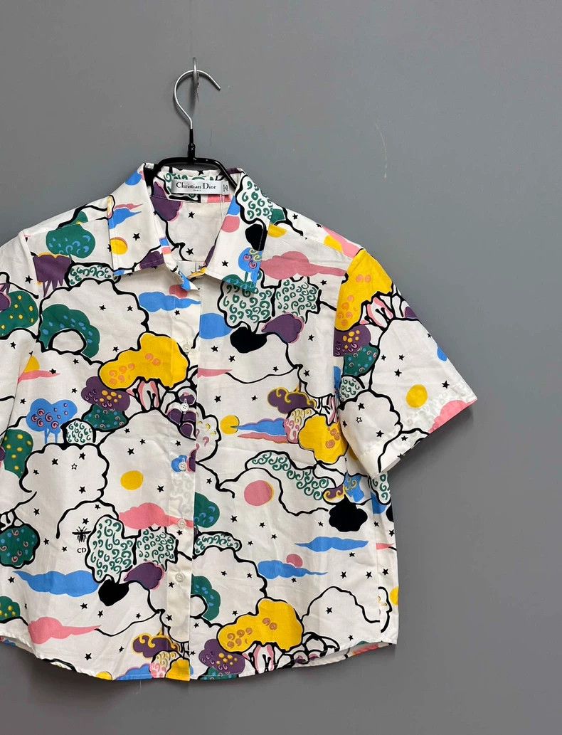Dior Dream Sky Short Sleeve Shirt by Dior Size XS / US 0-2 / IT 36-38 - 2 Thumbnail