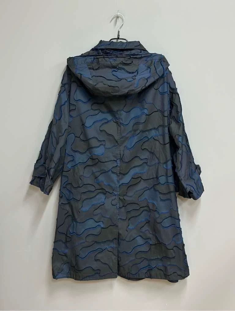 Dior Dark Blue Camouflage Long Coat Dior Size M / US 6-8 / IT 42-44 - 4 Thumbnail
