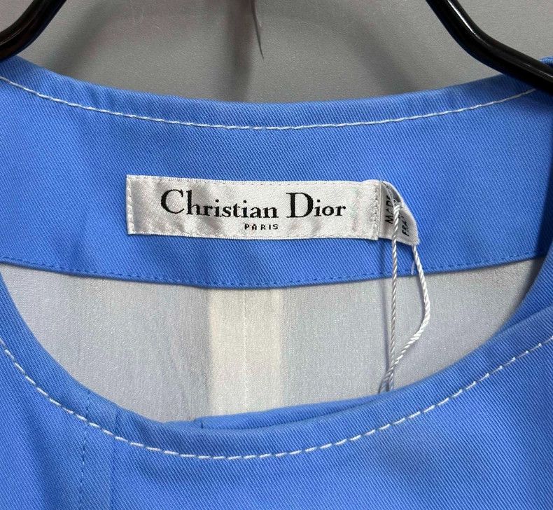 Dior Blue Sleeveless Dress by Dior Size XS / US 0-2 / IT 36-38 - 4 Thumbnail