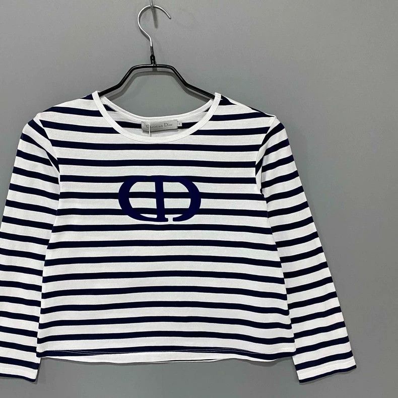 Dior Dior Striped Long Sleeve Top Size M / US 6-8 / IT 42-44 - 2 Thumbnail