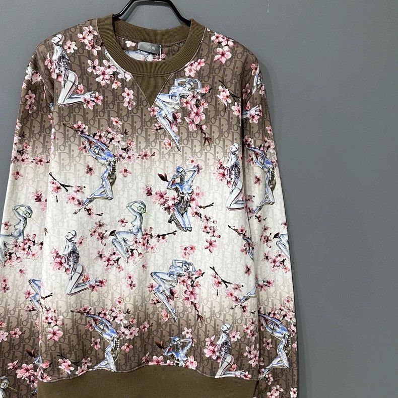 Dior Dior Floral Print Sweatshirt Size L / US 10 / IT 46 - 2 Thumbnail