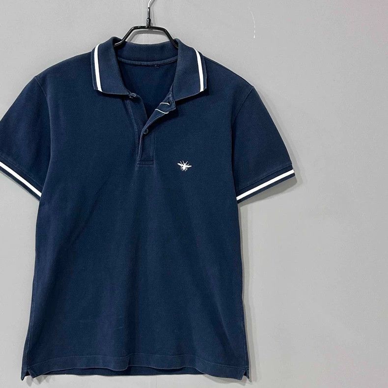 Dior Dior Embroidered Polo Shirt with Bee Design Size M / US 6-8 / IT 42-44 - 2 Thumbnail