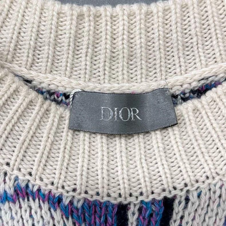 Dior Dior Patterned Knit Sweatshirt Size M / US 6-8 / IT 42-44 - 4 Thumbnail