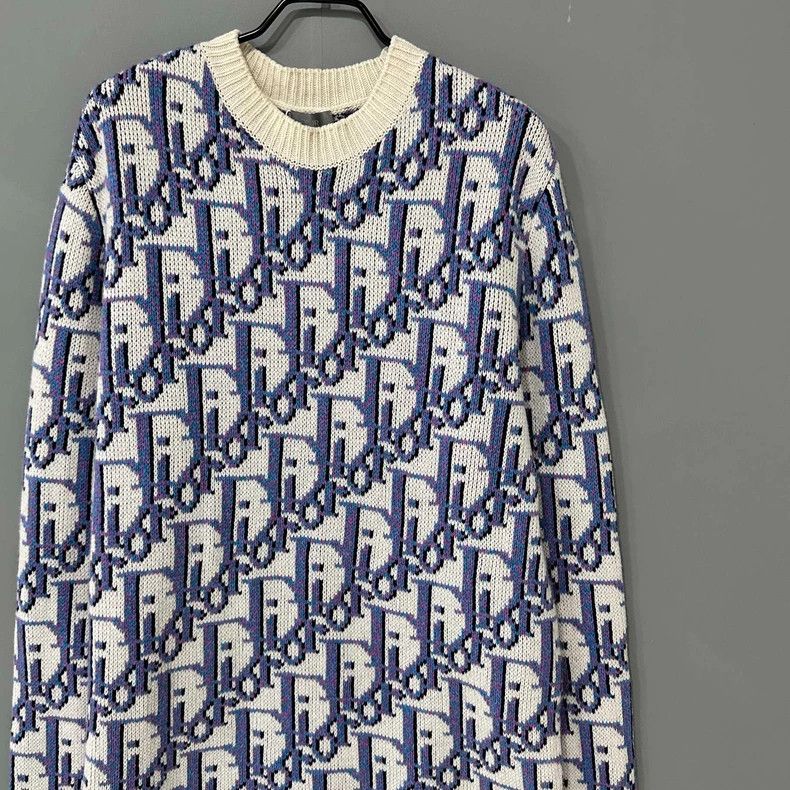 Dior Dior Patterned Knit Sweatshirt Size M / US 6-8 / IT 42-44 - 2 Thumbnail