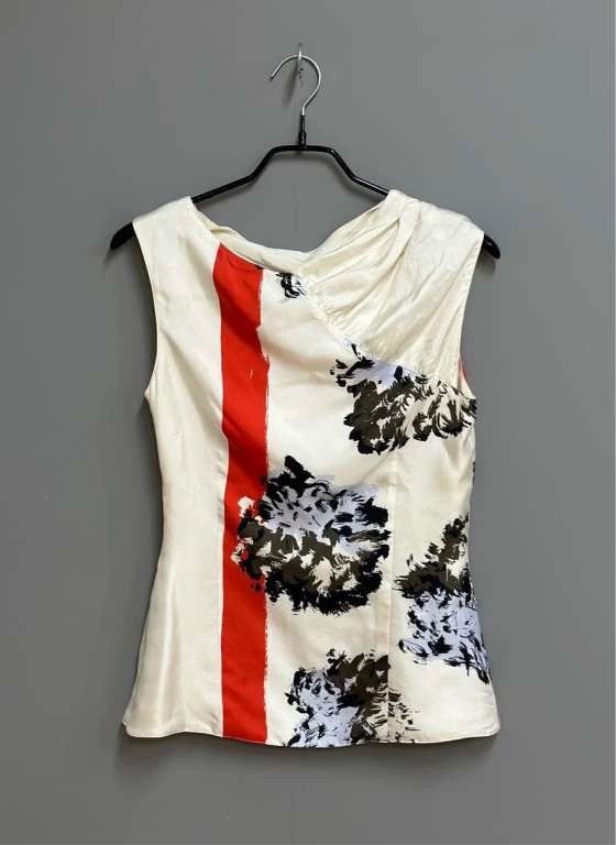 Dior Watercolor Print Sleeveless Top by Dior Size S / US 4 / IT 40 - 4 Thumbnail