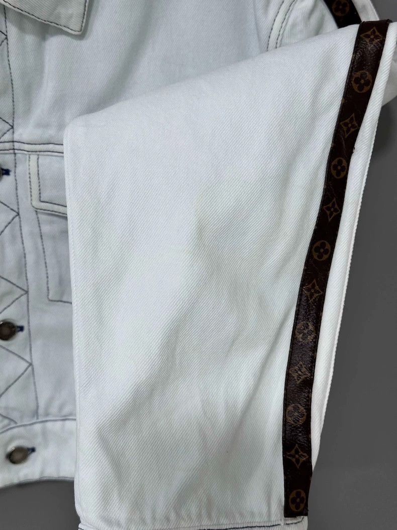 Louis Vuitton Louis Vuitton Denim Jacket with Stripes Size M / US 6-8 / IT 42-44 - 6 Thumbnail