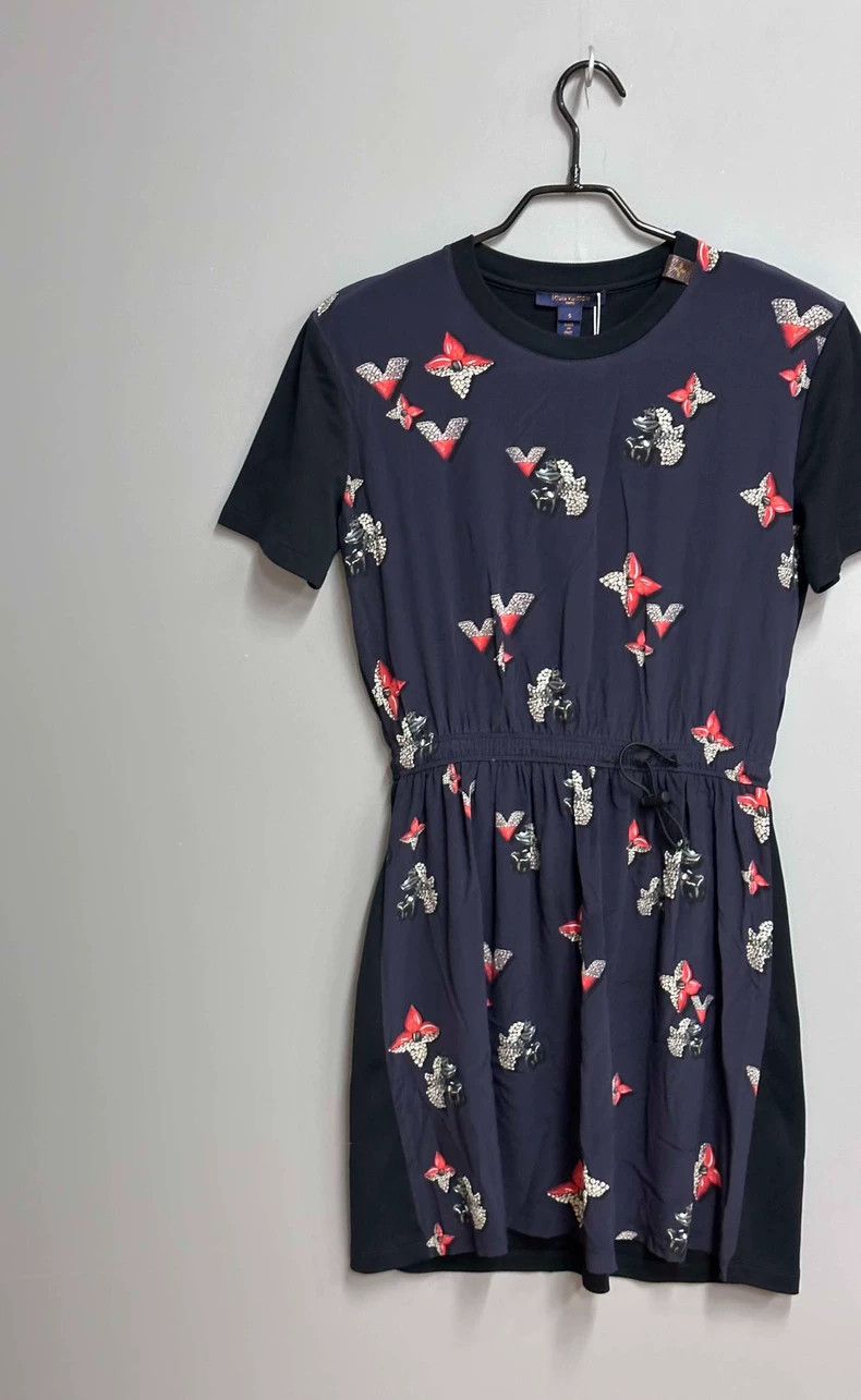Louis Vuitton Louis Vuitton Embellished Dress with Butterfly Print Size S / US 4 / IT 40 - 4 Thumbnail