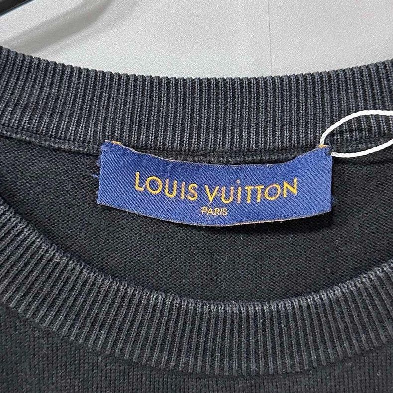 Louis Vuitton Louis Vuitton Checker Logo Knit Short Sleeve Tee Size M / US 6-8 / IT 42-44 - 5 Thumbnail