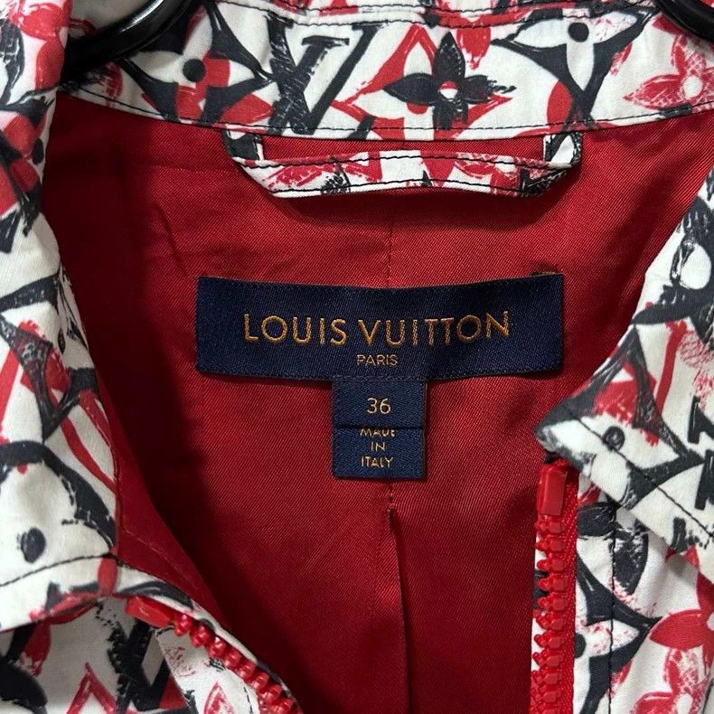 Louis Vuitton Colorful Red and Black Louis Vuitton Jacket Size S / US 4 / IT 40 - 5 Thumbnail