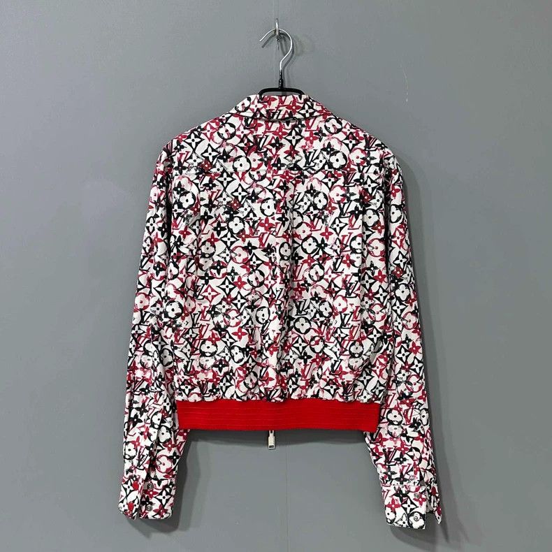 Louis Vuitton Colorful Red and Black Louis Vuitton Jacket Size S / US 4 / IT 40 - 4 Thumbnail