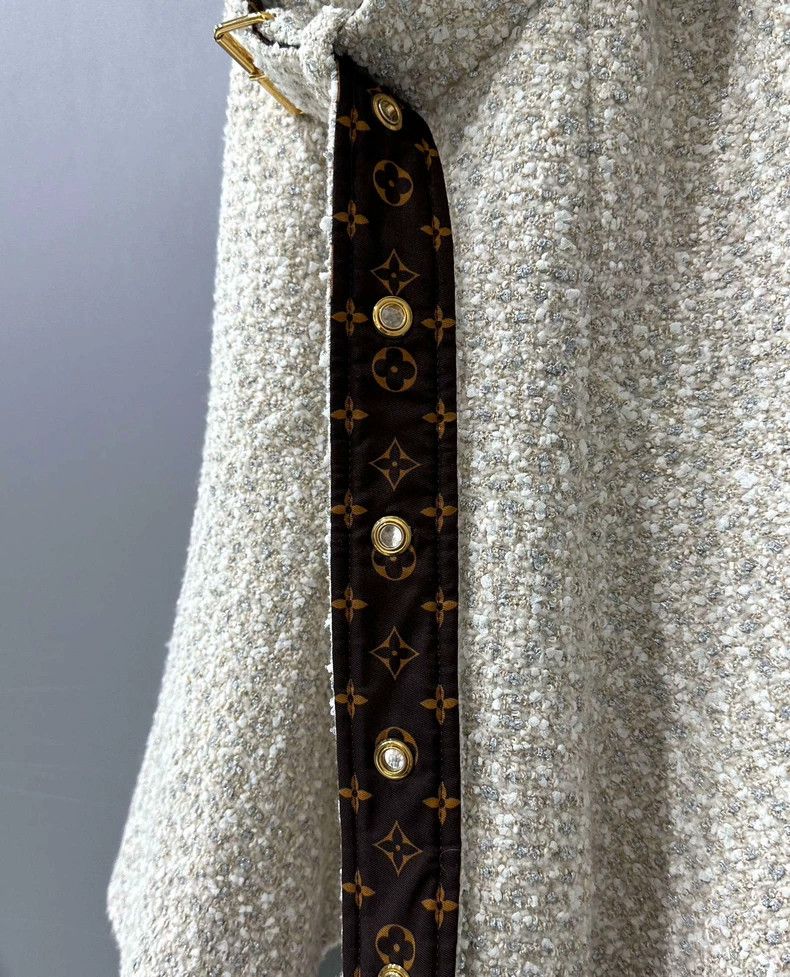 Louis Vuitton New Louis Vuitton Tweed Belted Dress Size S / US 4 / IT 40 - 5 Thumbnail