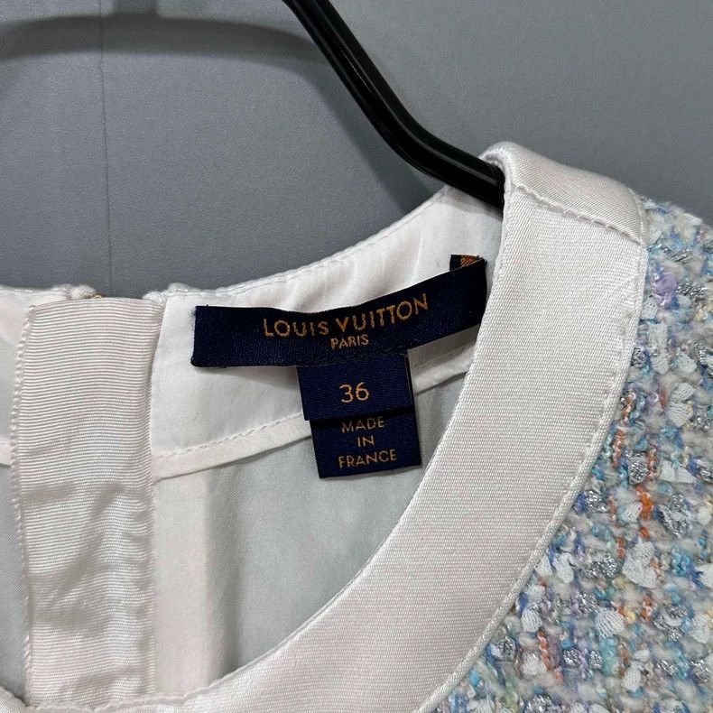 Louis Vuitton Chanel-Style Tweed Dress by Louis Vuitton Size S / US 4 / IT 40 - 5 Thumbnail