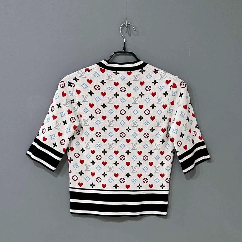 Louis Vuitton LV Printed Short Cardigan in White Size S / US 4 / IT 40 - 3 Thumbnail