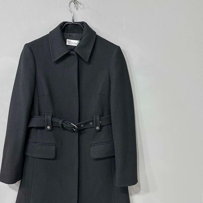 Valentino Valentino Wool Tailored Long Coat Size S / US 4 / IT 40 - 2 Thumbnail