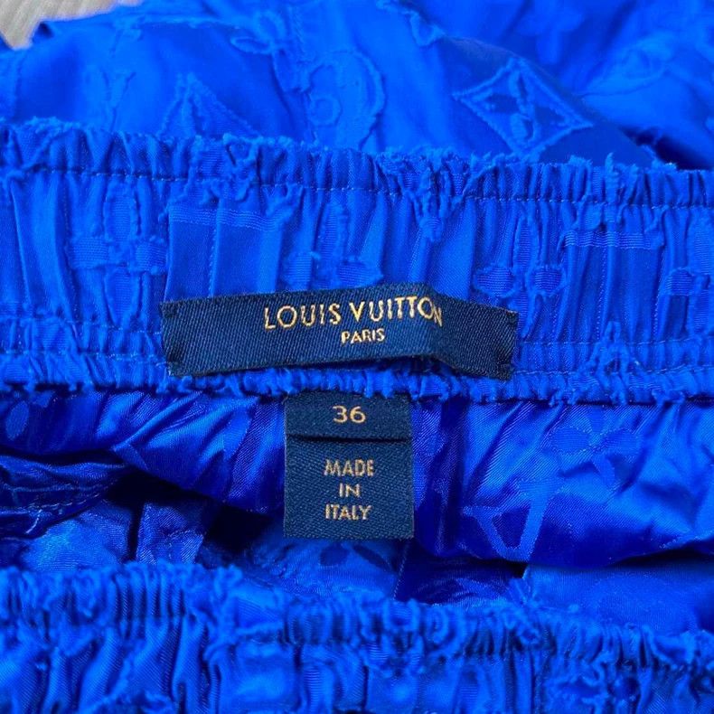 Louis Vuitton Blue Louis Vuitton Logo Print Trousers Size 36" / US 14 / IT 50 - 5 Thumbnail