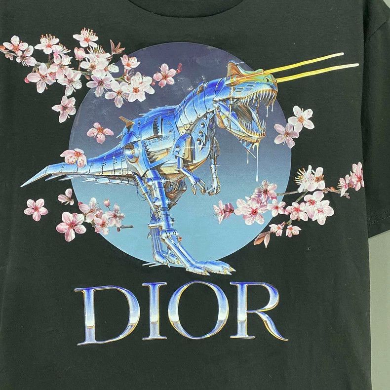 Dior Dior Sakura Logo Short Sleeve T-Shirt Size XXS / US 00 / IT 34 - 3 Thumbnail