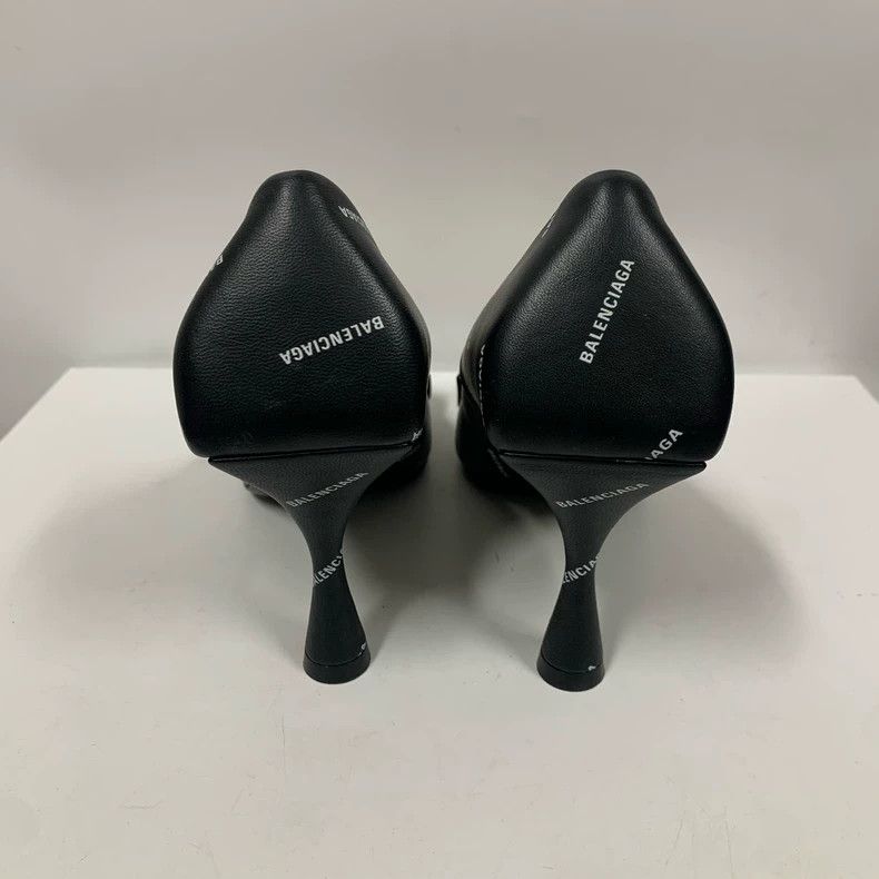 Balenciaga Balenciaga Pointed Toe Black Silver Heels Size US 6 / IT 36 - 6 Thumbnail