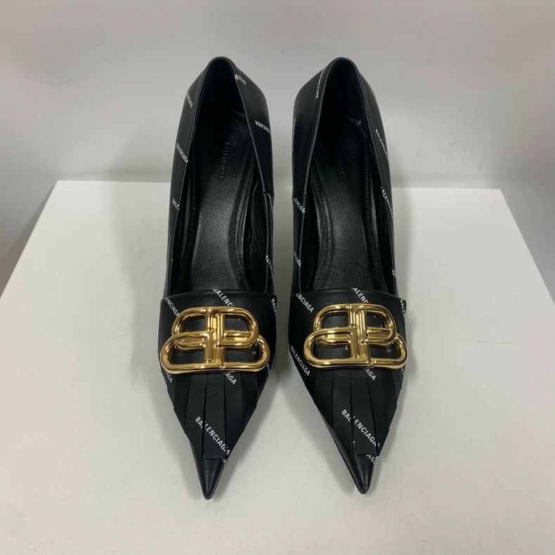 Balenciaga Balenciaga Pointed Toe Black Silver Heels Size US 6 / IT 36 - 2 Thumbnail