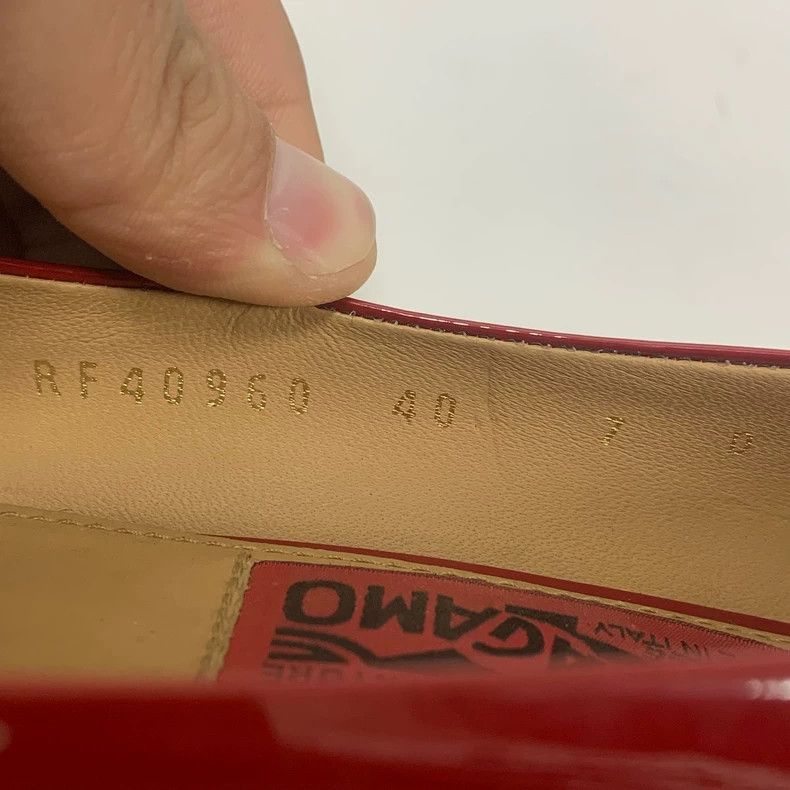 Salvatore Ferragamo Red Ferragamo Patent Leather High Heels Size US 10 / IT 40 - 8 Thumbnail
