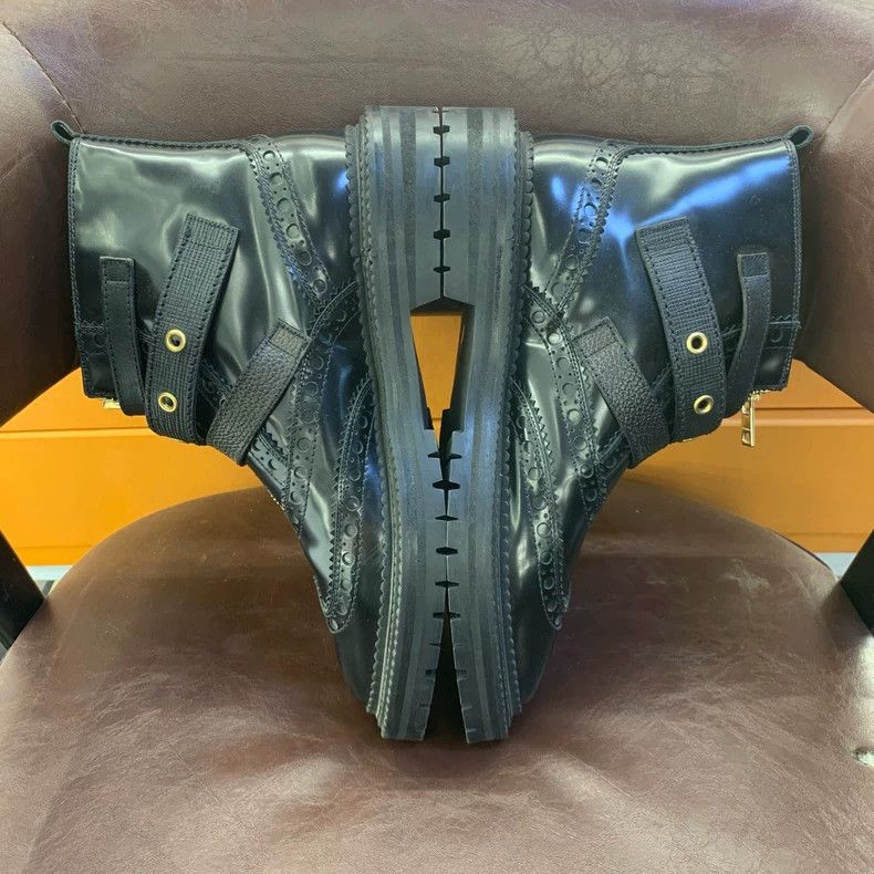 Burberry New Burberry High-Top Leather Boots Size US 9 / IT 39 - 4 Thumbnail